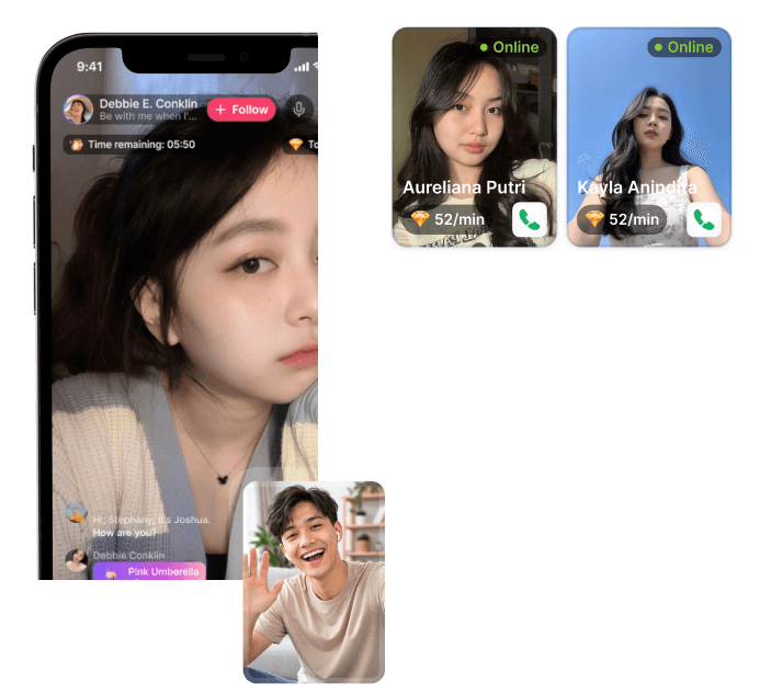 Miracall live and call interface