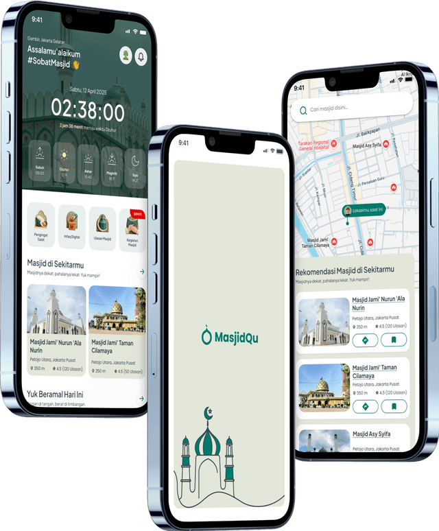 MasjidQu phone showcase