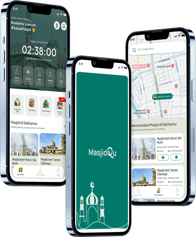 MasjidQu phone showcase